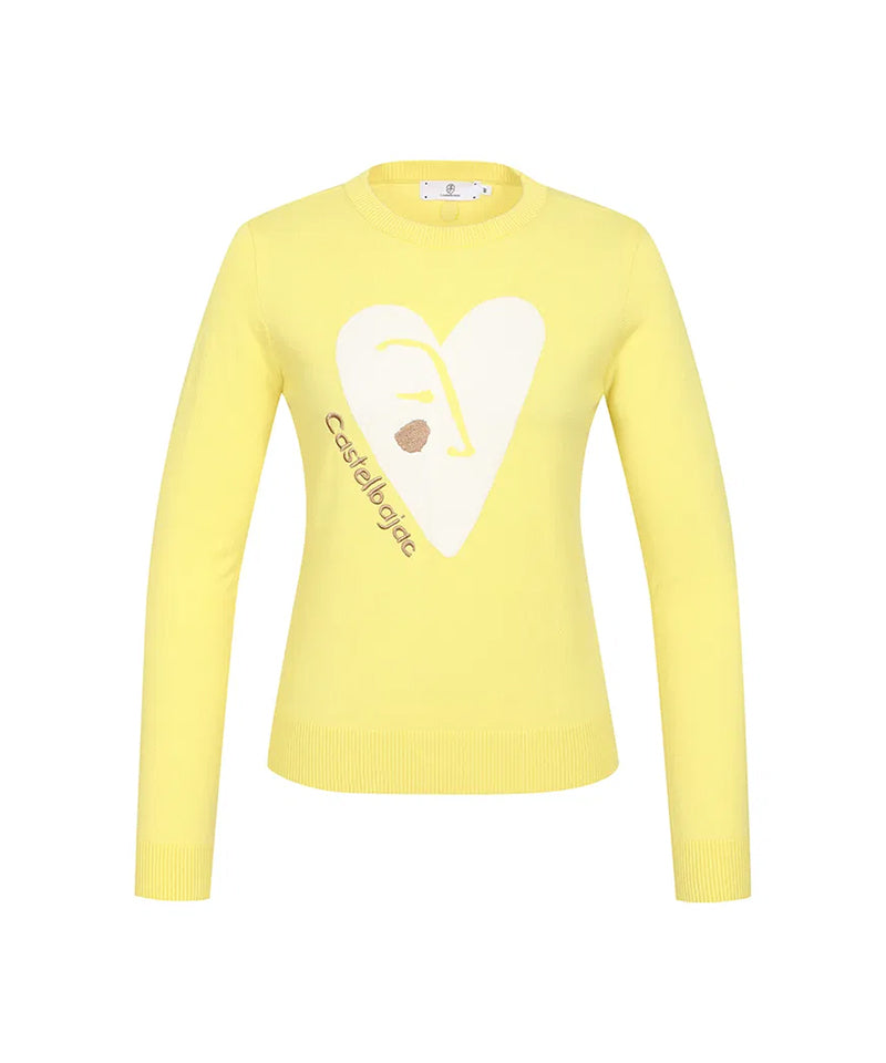 Castelbajac Women's Heart Point Knit - Yellow