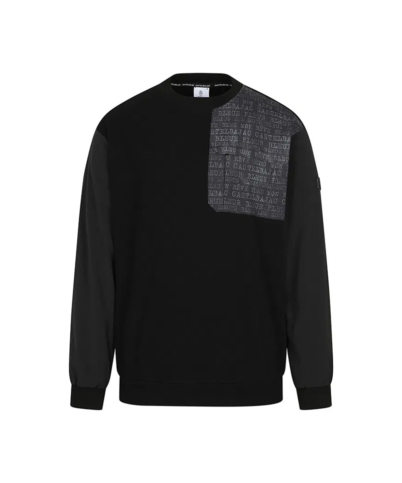 Castelbajac Men's Color Block Patch Sweatshirt - Black