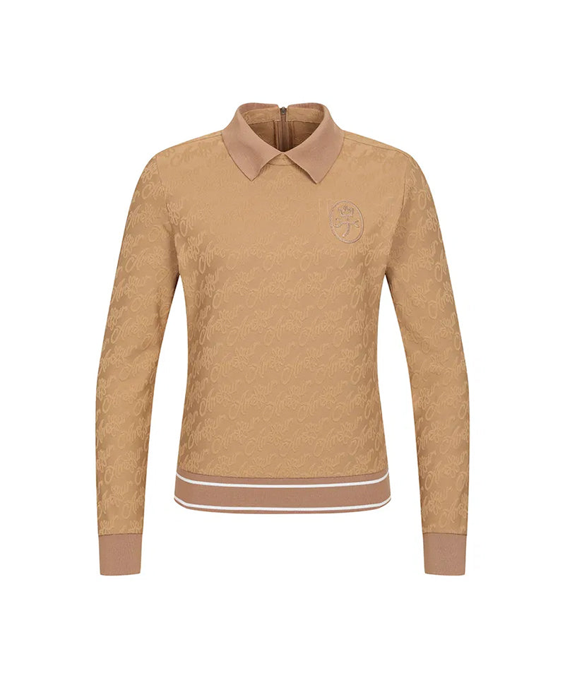 Castelbajac Women's Logo Lettering Jacquard Collar T-shirt - Beige
