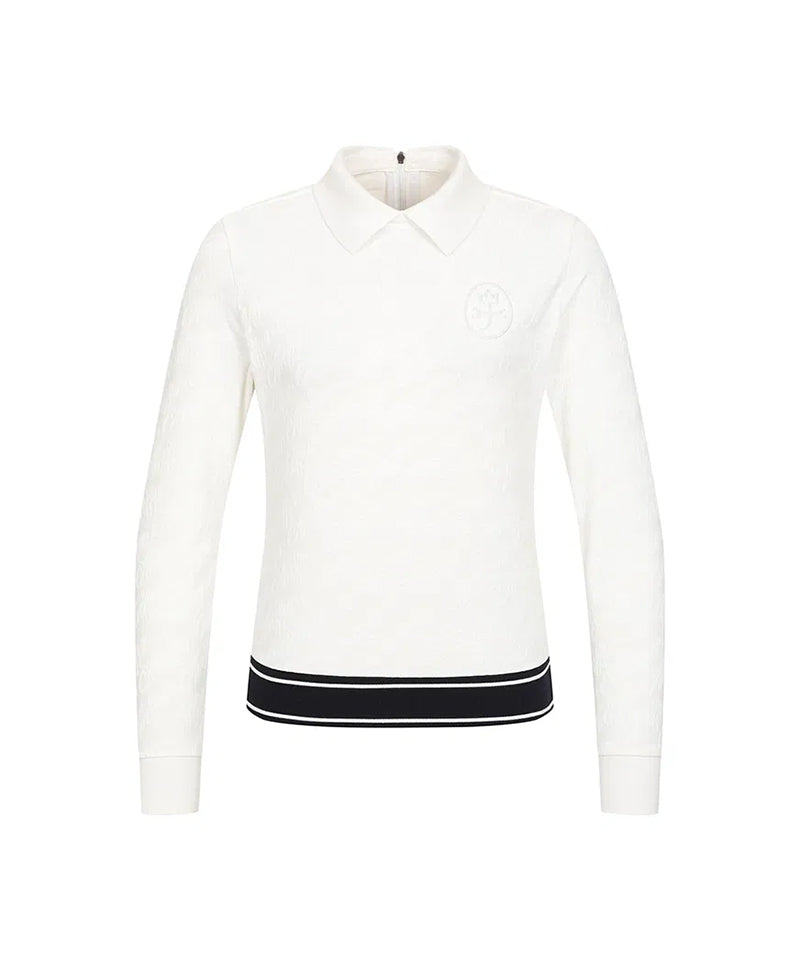 Castelbajac Women's Logo Lettering Jacquard Collar T-shirt - Ivory
