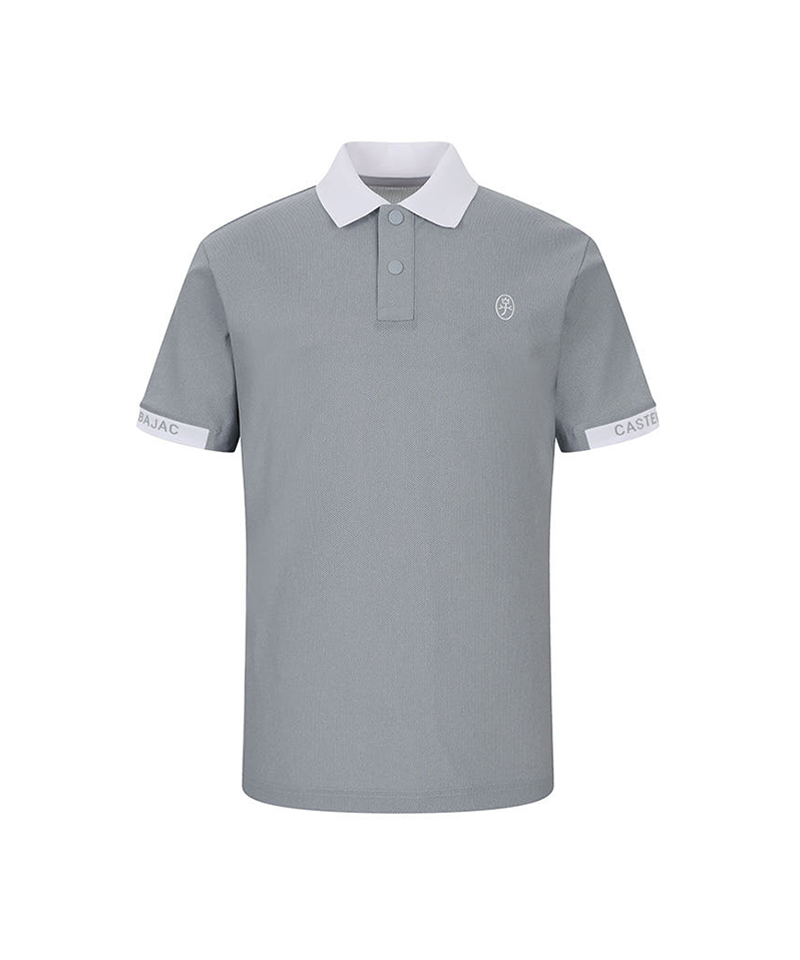 Castelbajac Men's Sleeve Logo Contrast Collared Short Sleeve T-shirt - 2 Colors