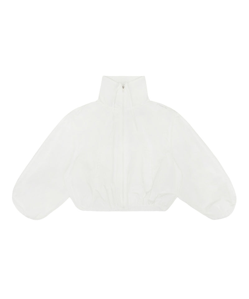 Balloon Sleeve Windbreaker Cloud White