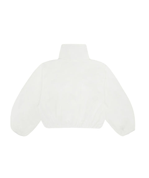 Balloon Sleeve Windbreaker Cloud White