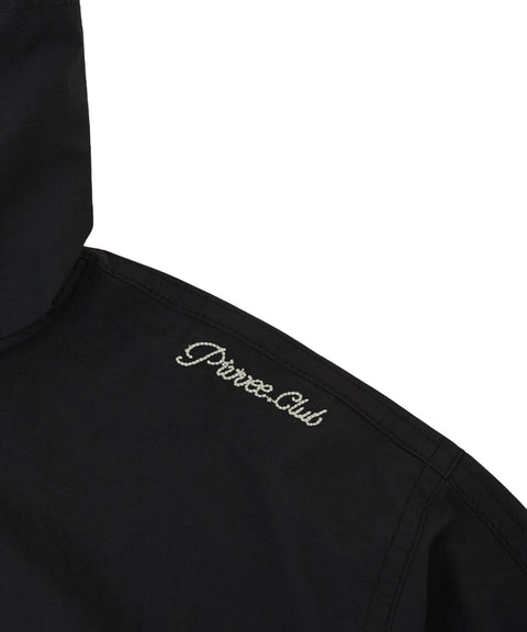 Balloon Sleeve Windbreaker Fuzzy Charcoal