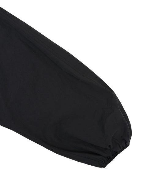 Balloon Sleeve Windbreaker Fuzzy Charcoal
