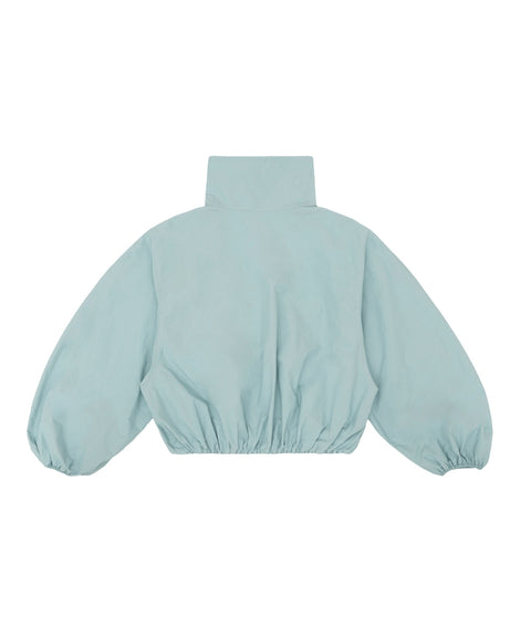 Balloon Sleeve Windbreaker Mist Blue