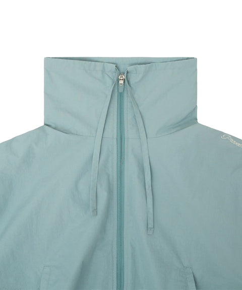 Balloon Sleeve Windbreaker Mist Blue