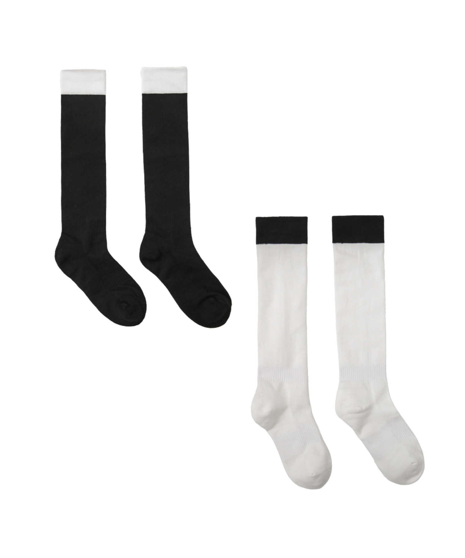 OBER Golf Basic Color Blocking Knee Socks Set