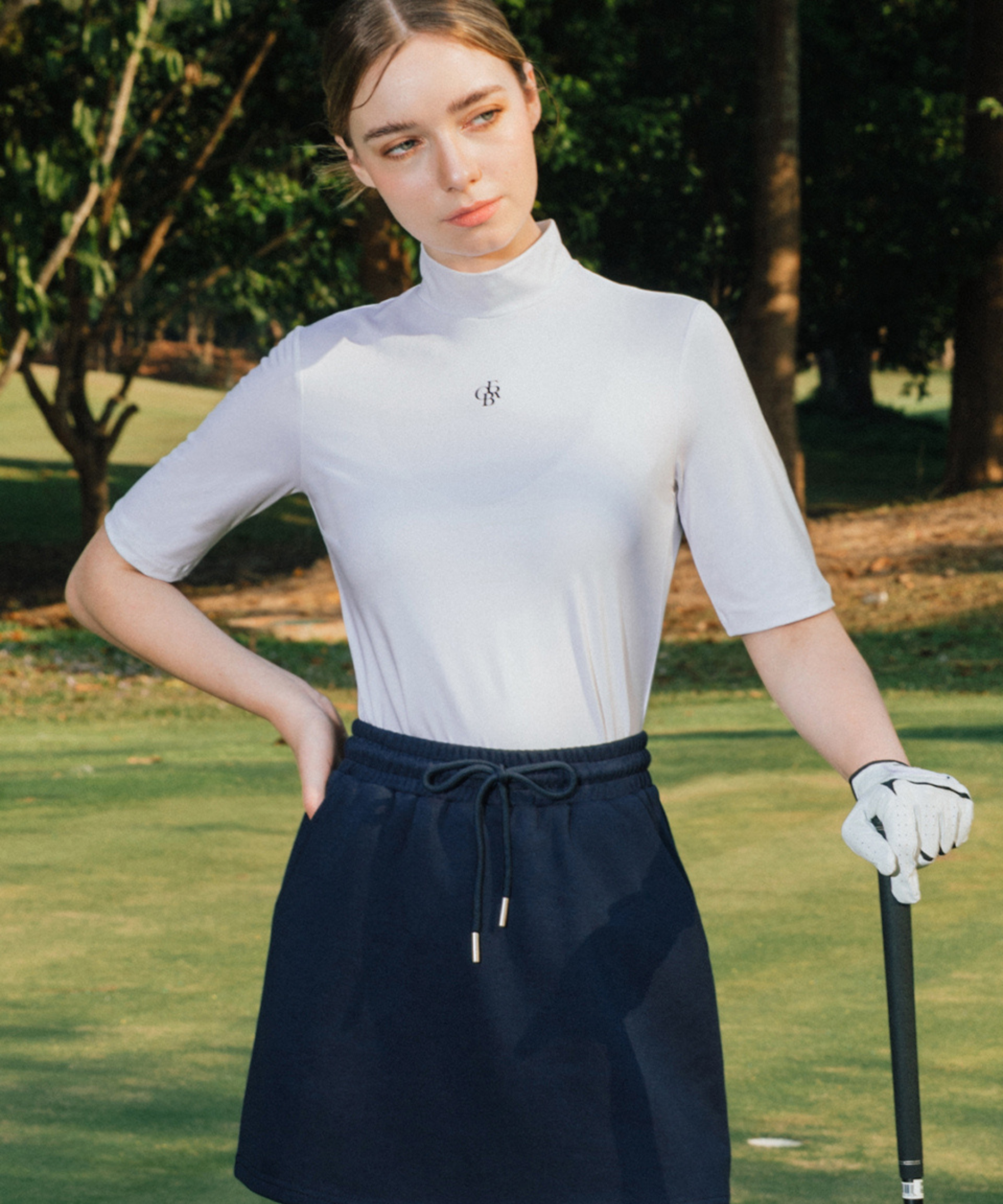 OBER Golf Basic Layer Short Sleeve T-Shirt White