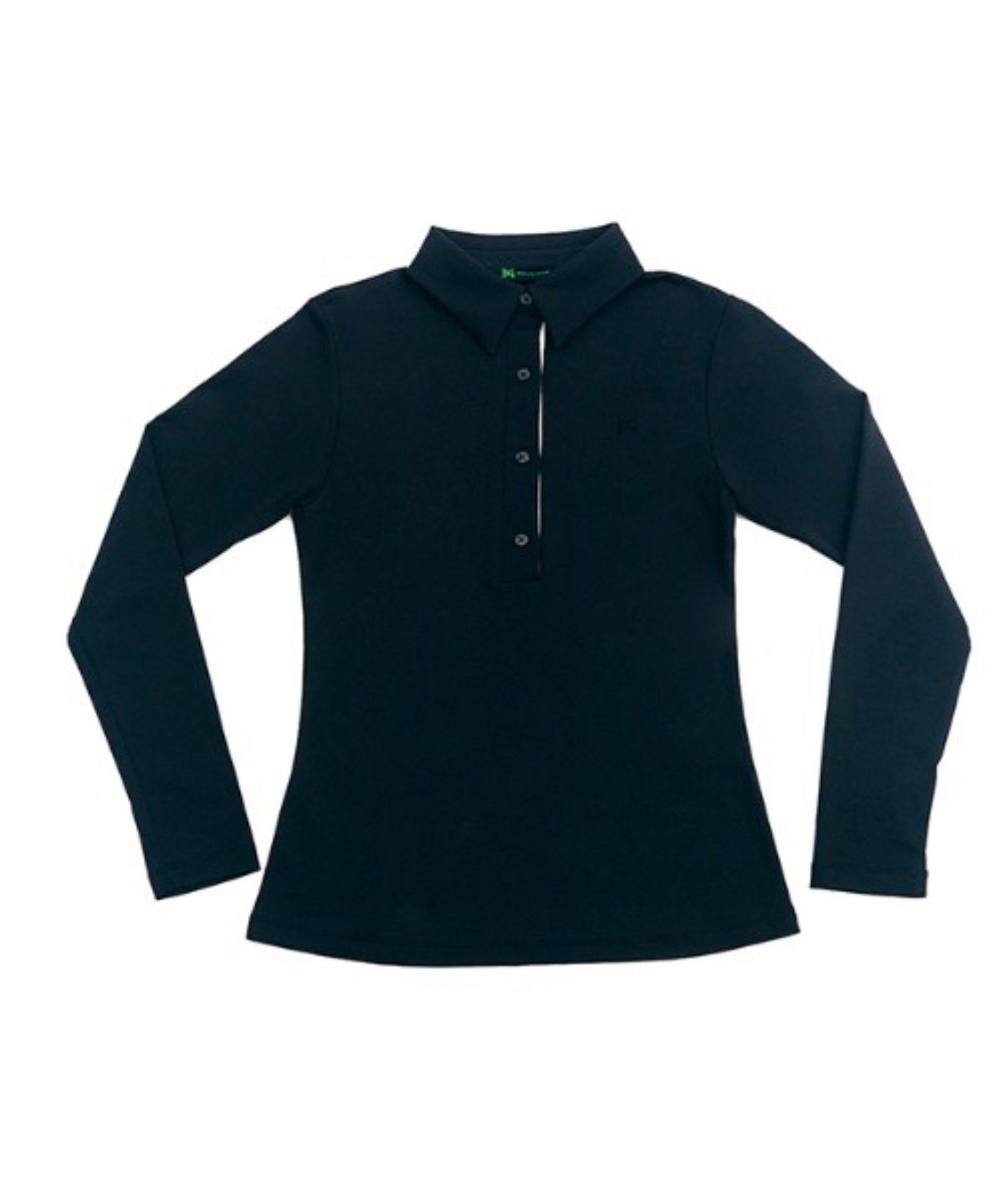 BERMUDA GRASS Basic Logo PK T-Shirt Black