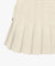 FAIRLIAR Flare Pleated Skirt - Beige