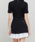 FAIRLIAR Layer Pleated Pocket Skirt - Black