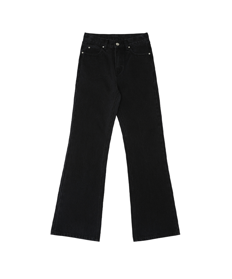 PIV'VEE Bootcut denim pants - Ebony Black