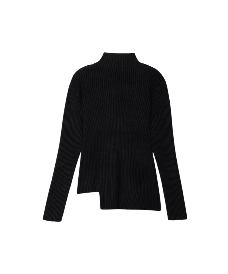 OBER Golf Button Point Golji Knit Black