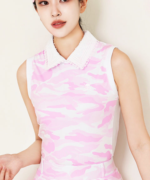 [SET SPECIAL] CHUCUCHU Camo Lace Set- Pink