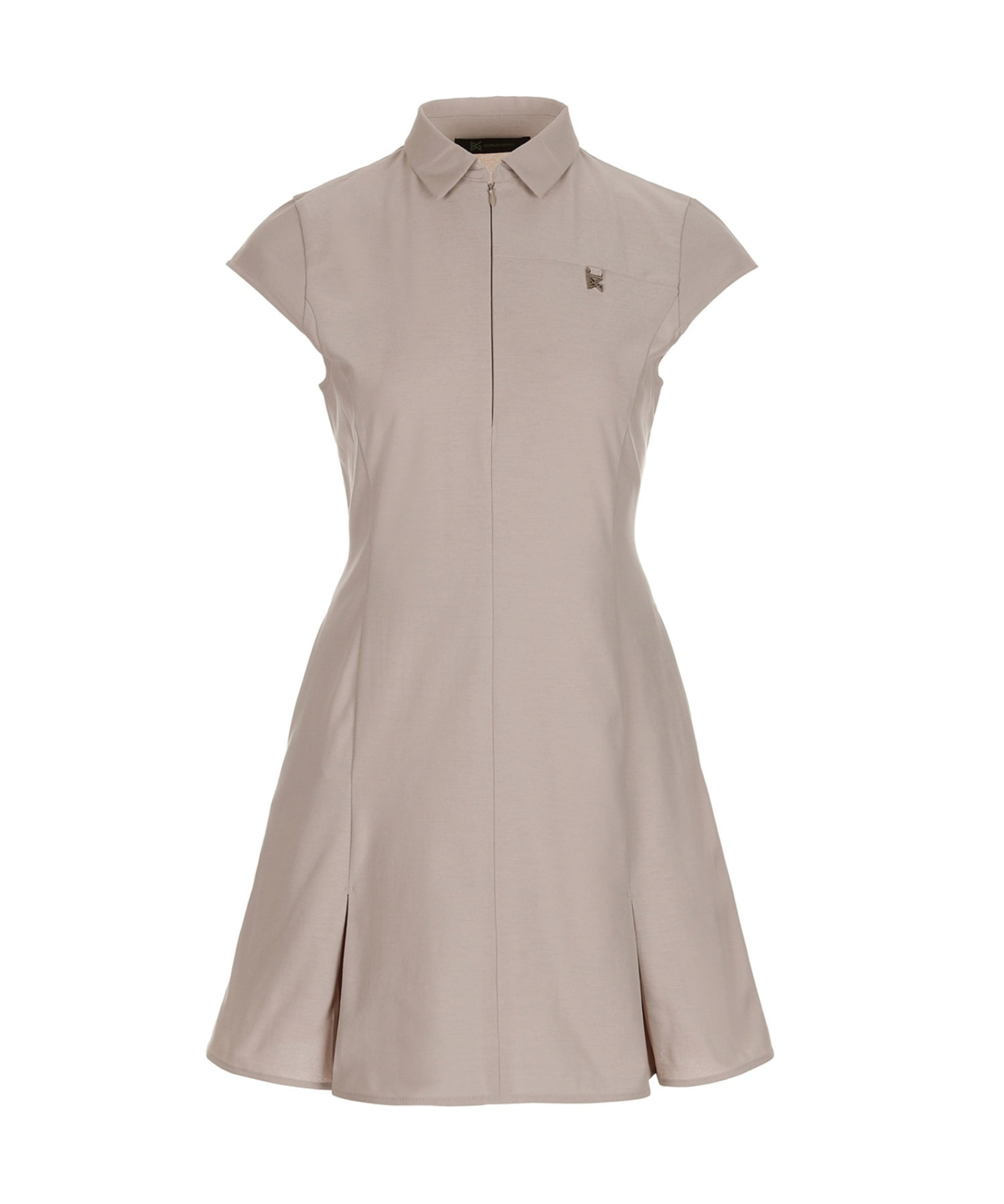 BERMUDA GRASS Cap Sleeve One Piece Beige
