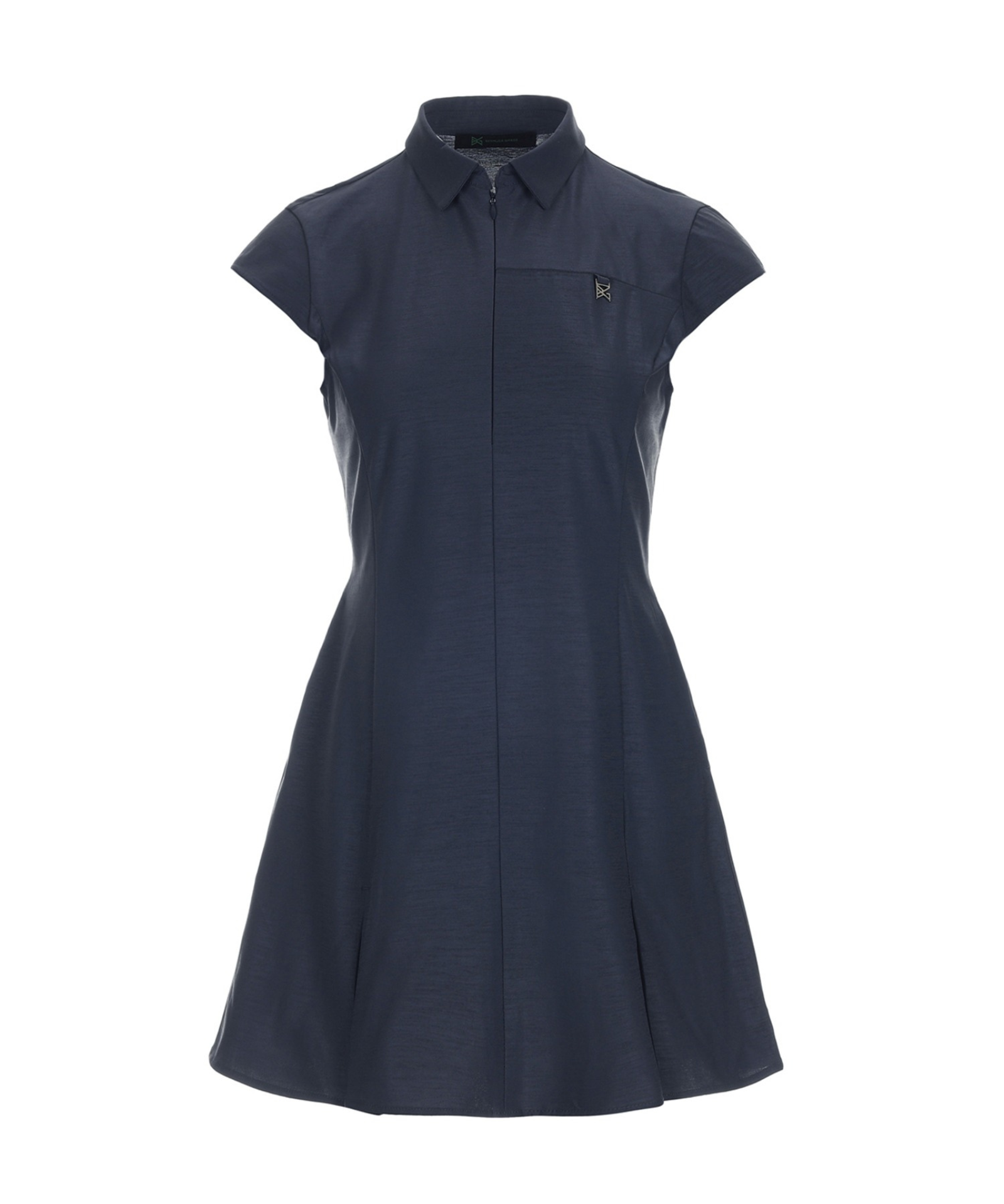 BERMUDA GRASS Cap Sleeve One Piece Navy