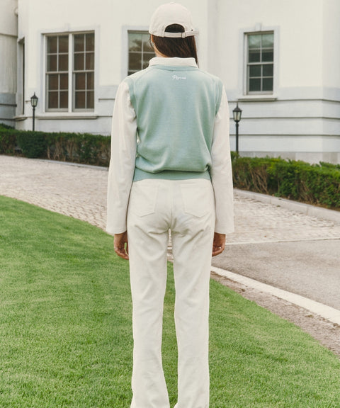 Classic V Neck Knit Vest Pistachio Mint