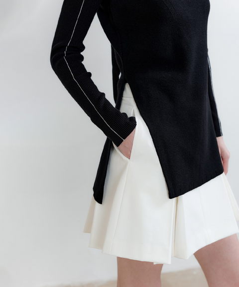 Anell Golf Clea Tuck Skirt - White
