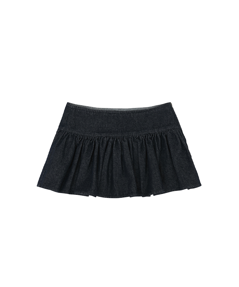 PIV'VEE Denim Mini Skirt - Indigo