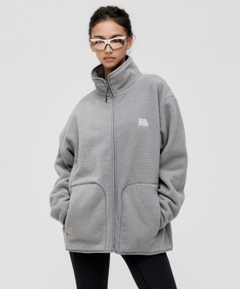 Goal Studio Unisex Essential Fleece Jacket - Grey