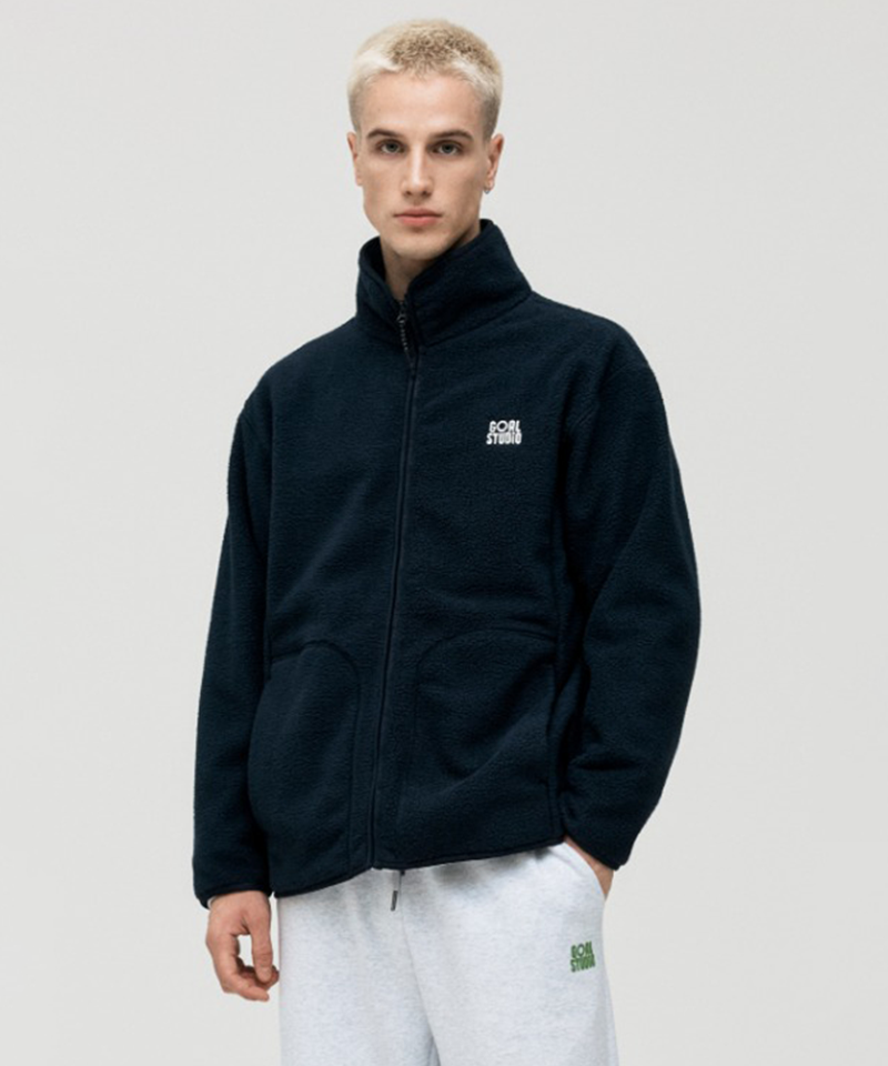 Goal Studio Unisex Essential Fleece Jacket - Navy