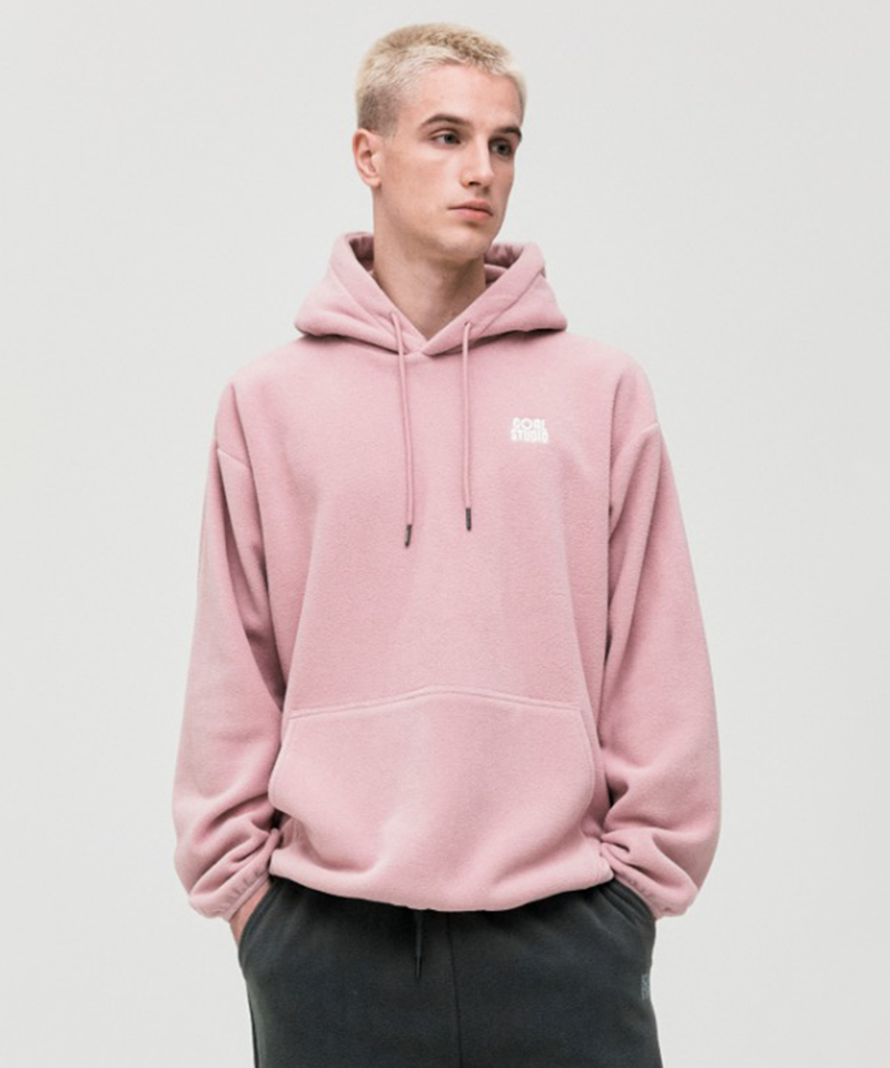Goal Studio Men's Essential Microfleece Hoodie - Indie Pink
