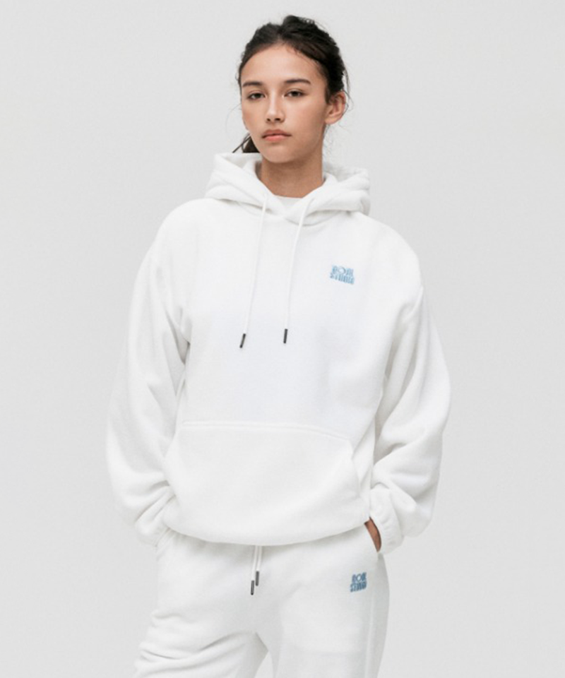 Goal Studio Women's Essential Microfleece Hoodie - Off White