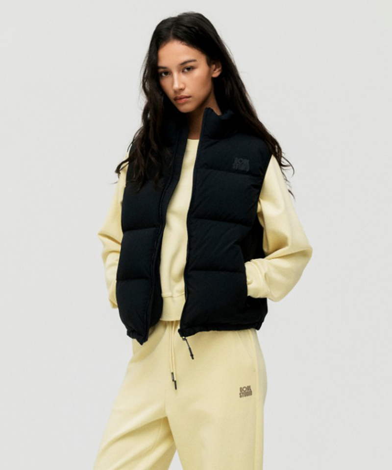 Goal Studio Essential Puffer Vest - Black
