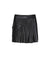 [Winter Flash] 3S Eco Leather Pleats Skirt - Black