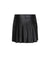 [Winter Flash] 3S Eco Leather Pleats Skirt - Black