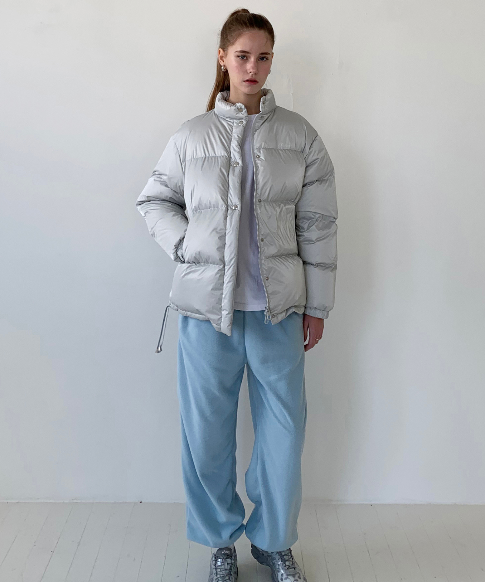 PIV'VEE Fleece Jogger Pants Mist Blue