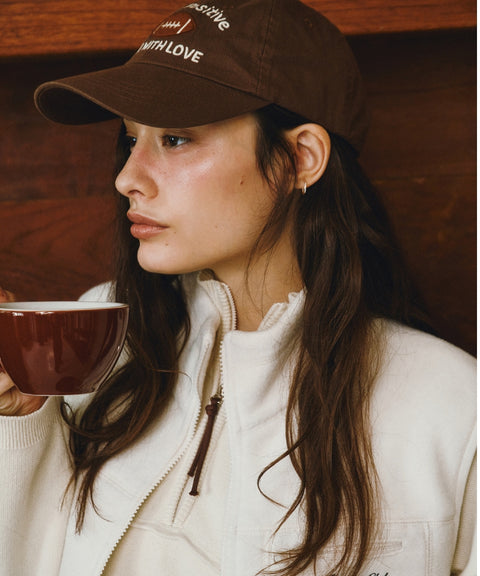 Football Patch Ball Cap Chocolate Brown
