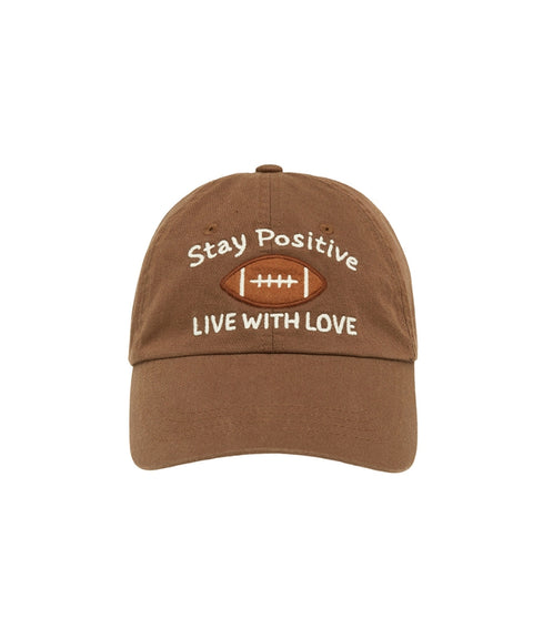 Football Patch Ball Cap Chocolate Brown