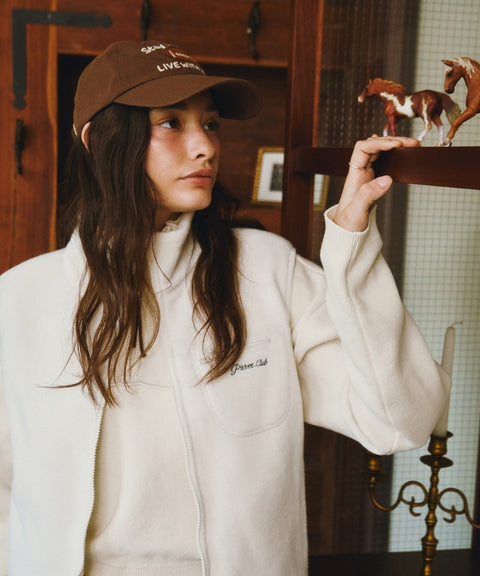 Football Patch Ball Cap Chocolate Brown