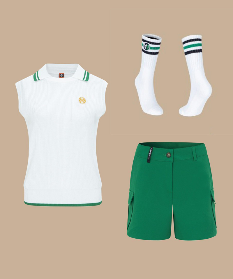 Gold Label Summer Sleeve All-Outfit Set (Top + Bottom + Socks)