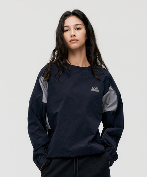 Goal Studio Women's Essential Stretch Wind Pullover - Navy