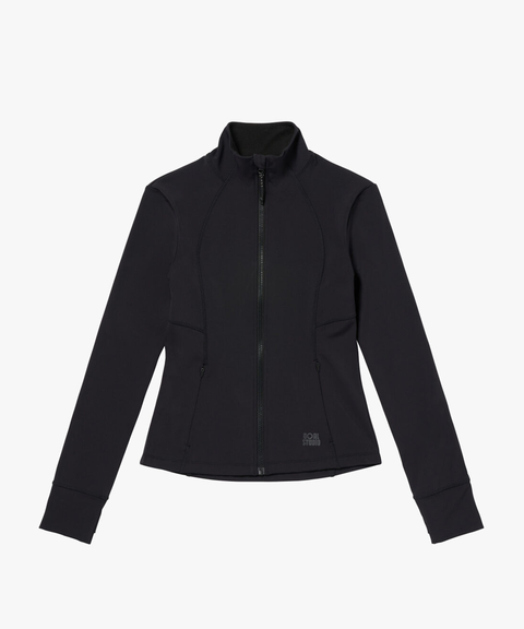 Goal Studio Women's Athletic Jersey Jacket - Black