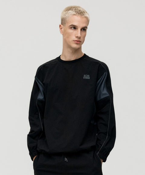 Goal Studio Men's Essential Stretch Wind Pullover - Black
