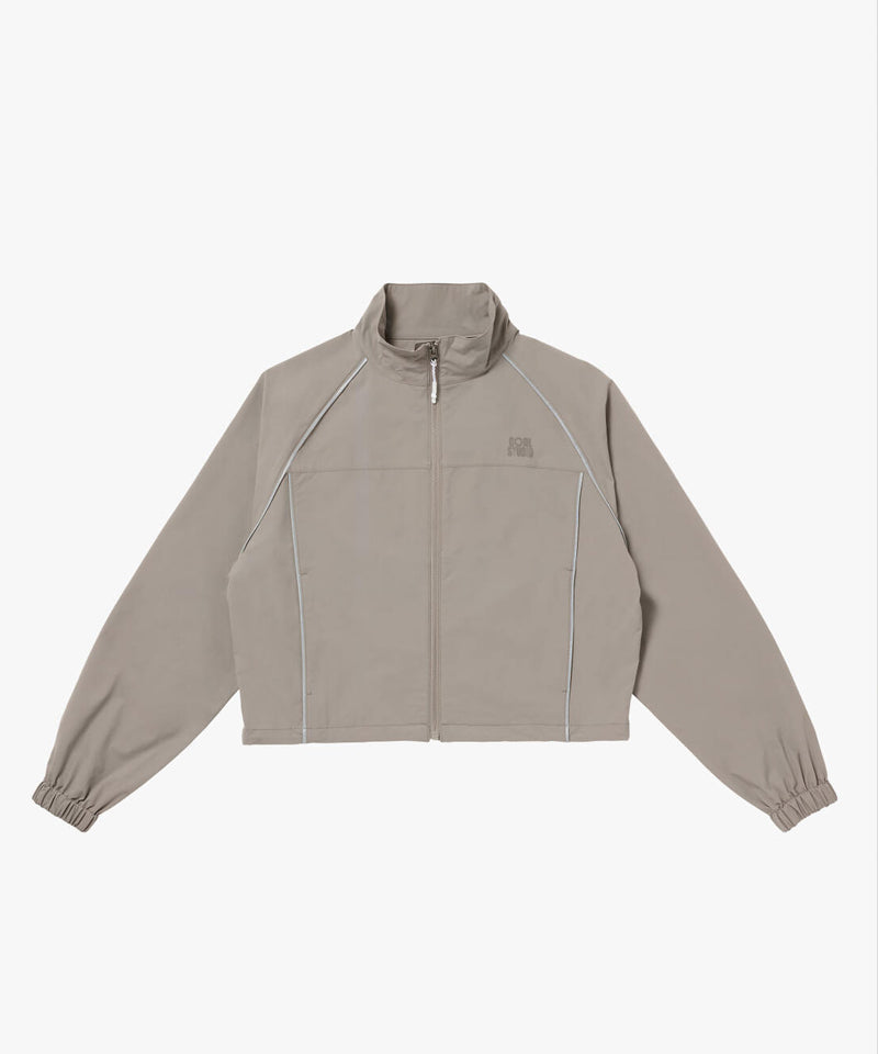 Goal Studio Women's Stretch Track Jacket - Dark Beige