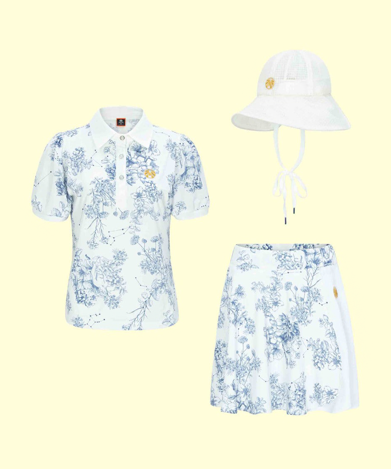 Saint Signature Gold Label Nature Wind Summer All-Outfit Set (Top + Bottom + Hat)