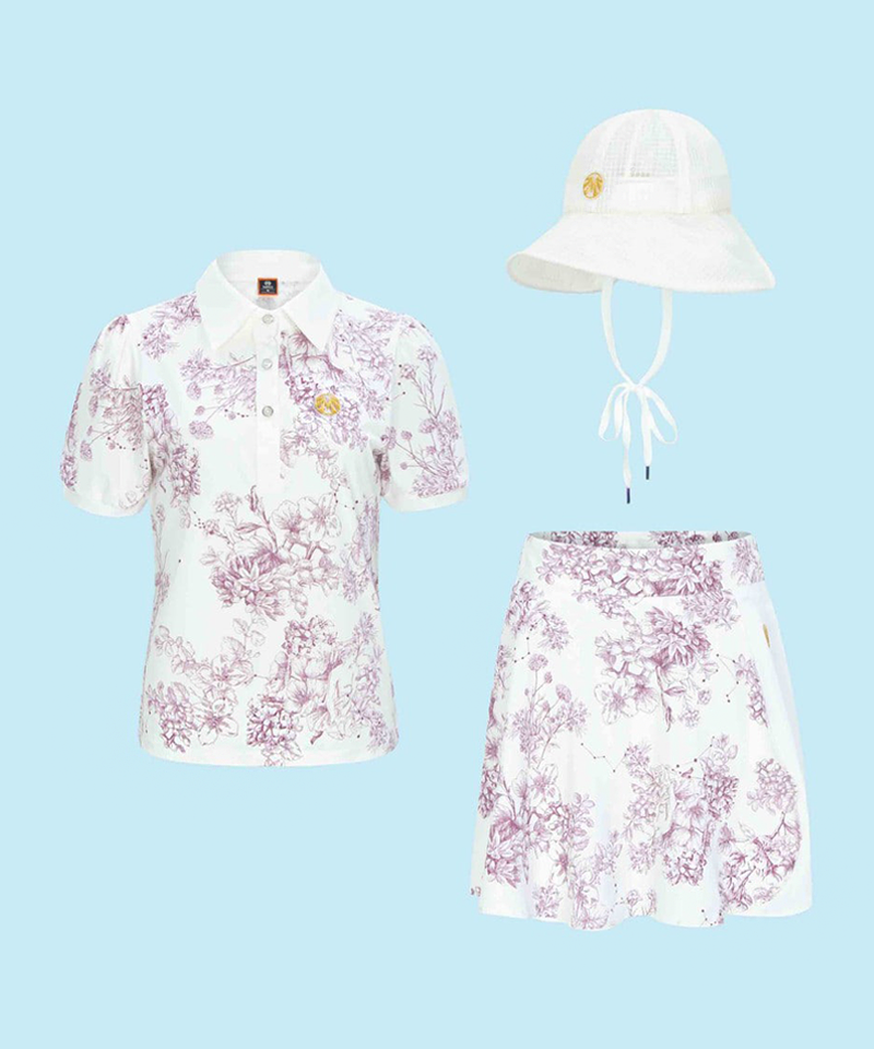 Saint Signature Gold Label Nature Wind Summer All-Outfit Set (Top + Bottom + Hat)