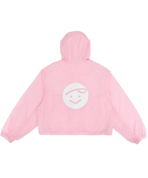 Giant Smiley Windbreaker Bubble Pink