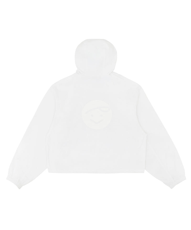 Giant Smiley Windbreaker Cloud White