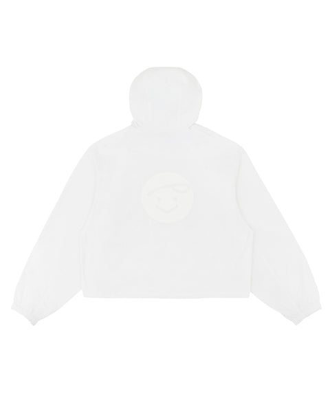 Giant Smiley Windbreaker Cloud White
