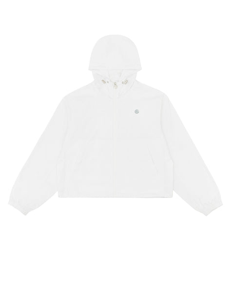 Giant Smiley Windbreaker Cloud White