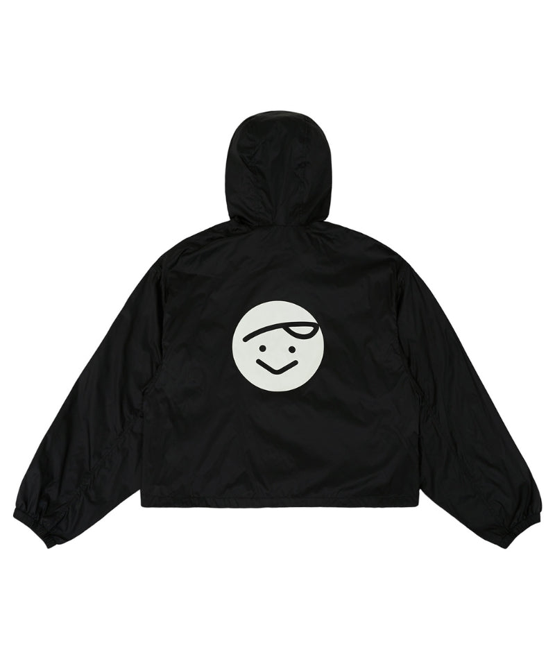 Giant Smiley Windbreaker Ebony Black