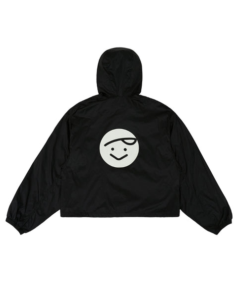 Giant Smiley Windbreaker Ebony Black