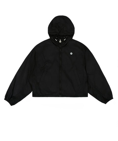 Giant Smiley Windbreaker Ebony Black