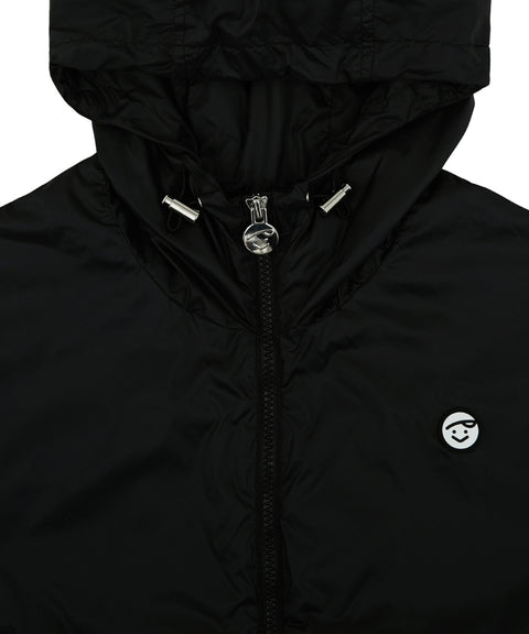 Giant Smiley Windbreaker Ebony Black
